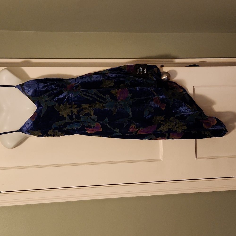 Velvet cocktail dress - high-low hem - never worn